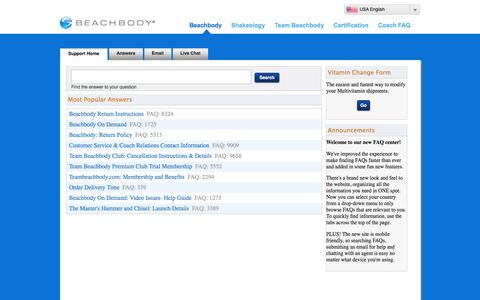 wicked high traffic healthcare medical support pages website beachbody customer support