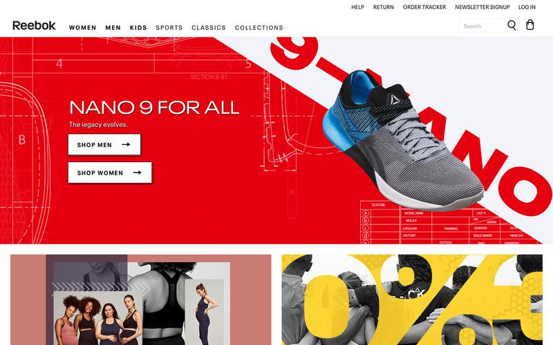 reebok official page