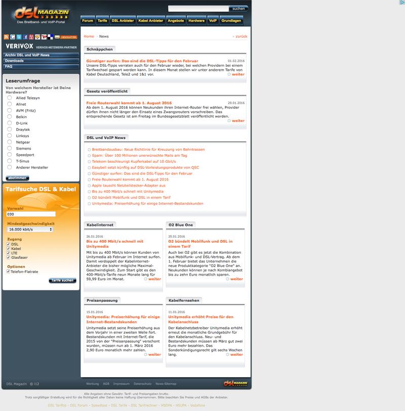 Web Design Timeline A Page On Dsl Magazin De Crayon