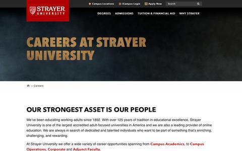 education jobs pages on drupal website inspiration and strayer university careers